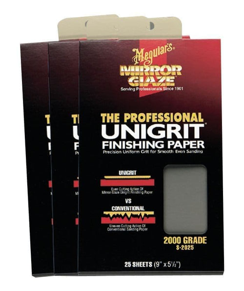 1 x Meguiars Unigrit Sand Paper 2500 Grit (One Sheet ONLY)