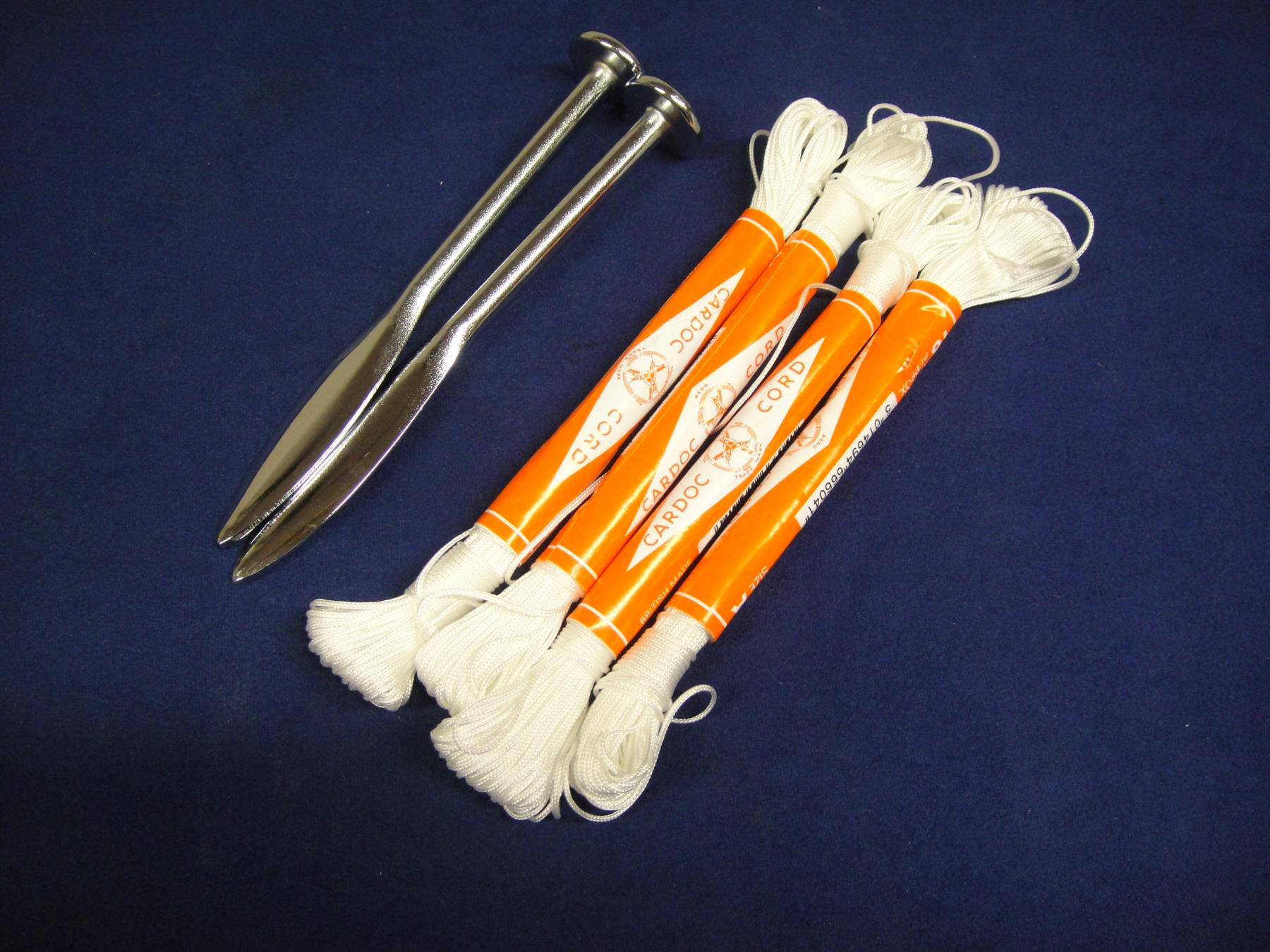 Pair of Footprint Pins AND 4 x Cardoc Line Size A 18m Thiner