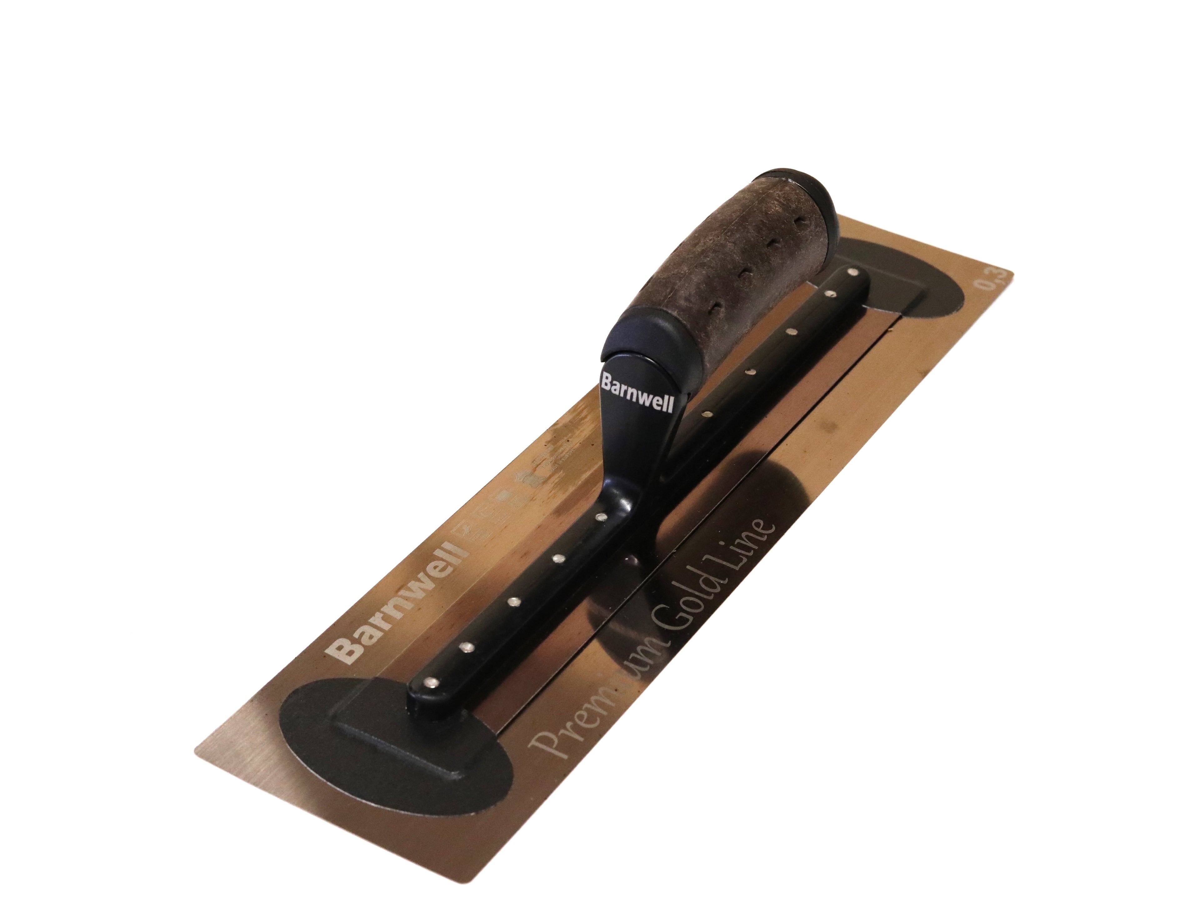 Barnwell Premium Flexi Gold Finishing Plastering Trowel - Leather Handle