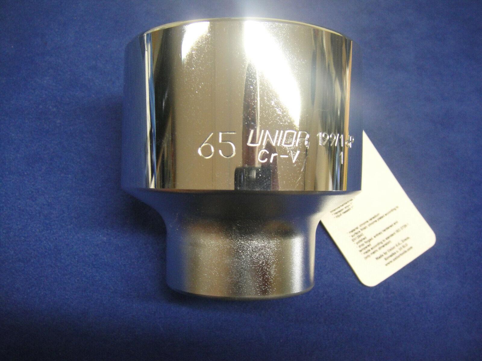 Unior 65mm Socket 1'' Drive Hexagon 6p 6 Point 199/1