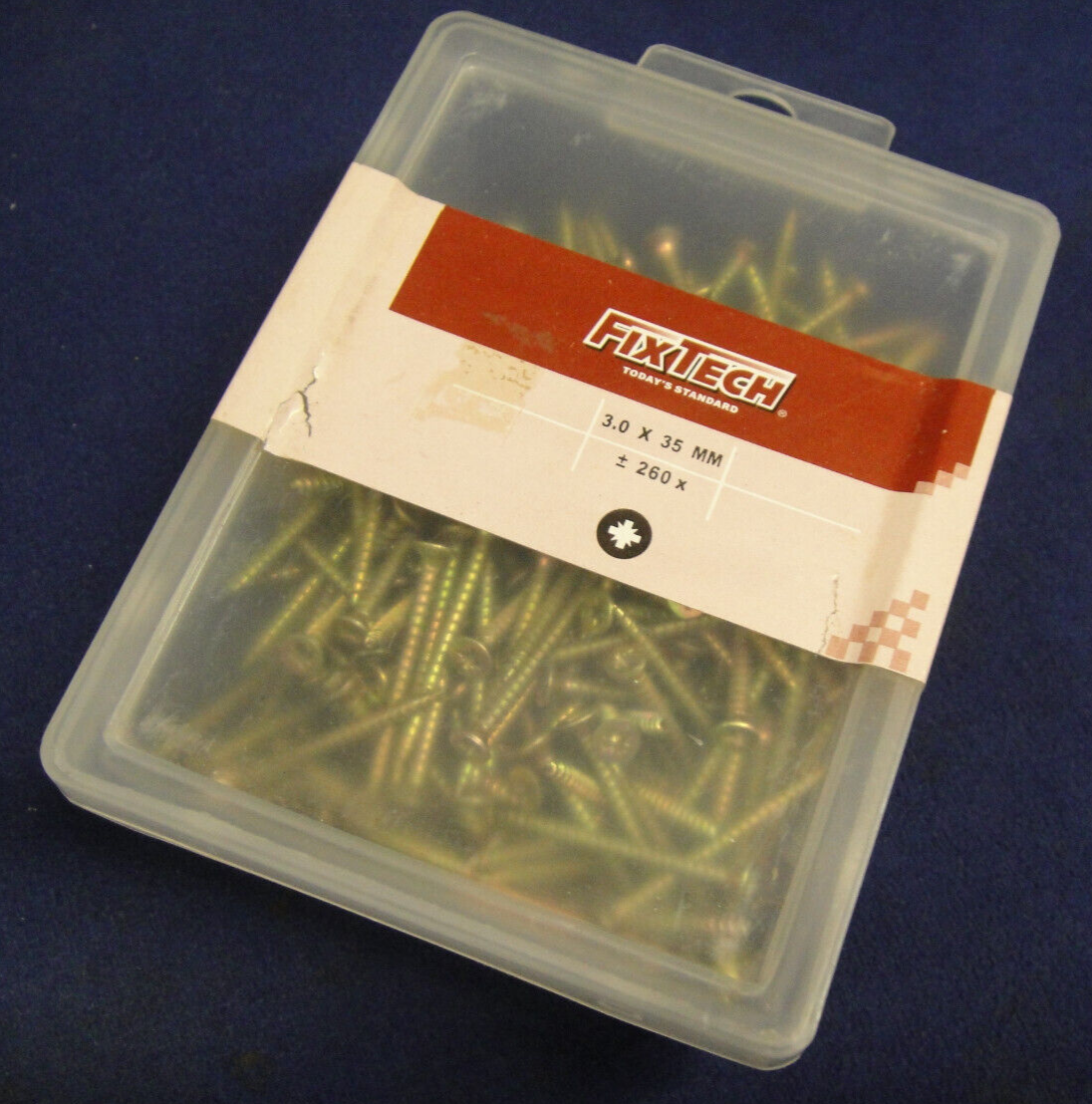 260 Pozi Wood Screws 3.0mm x 35mm Countersunk Yellow Zinc Plated by FIXTECH