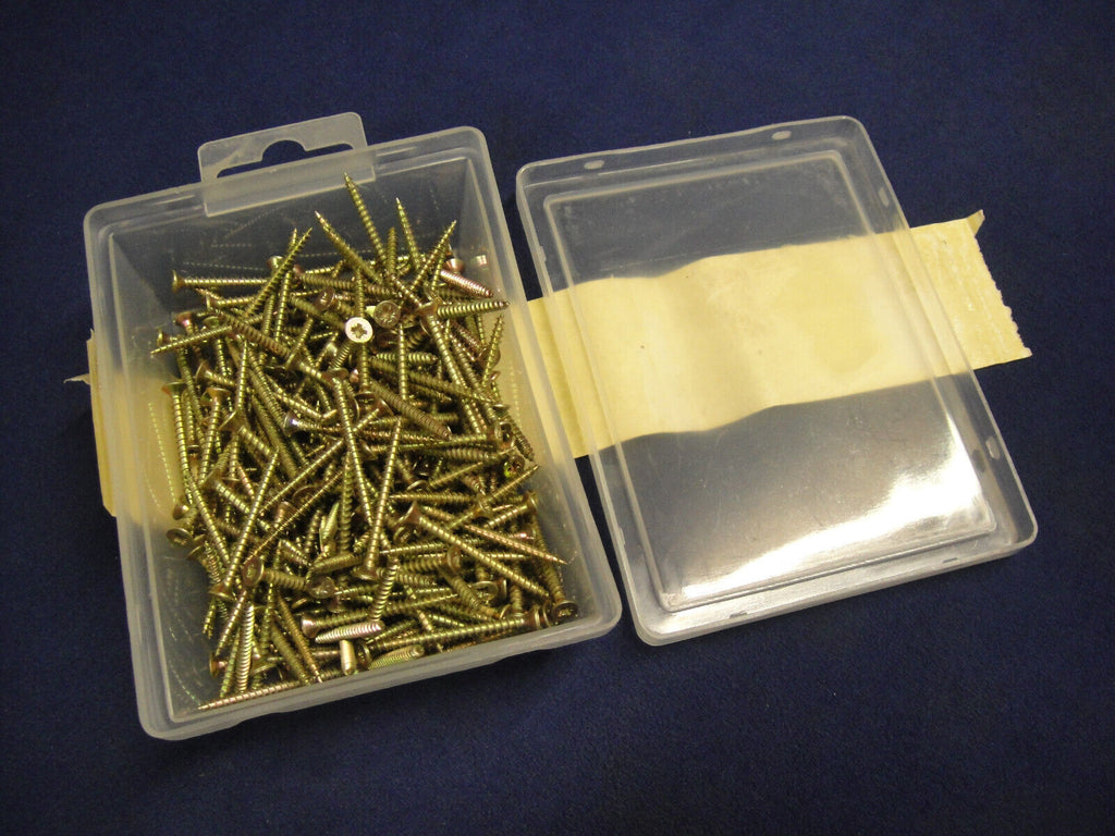 260 Pozi Wood Screws 3.0mm x 35mm Countersunk Yellow Zinc Plated by FIXTECH