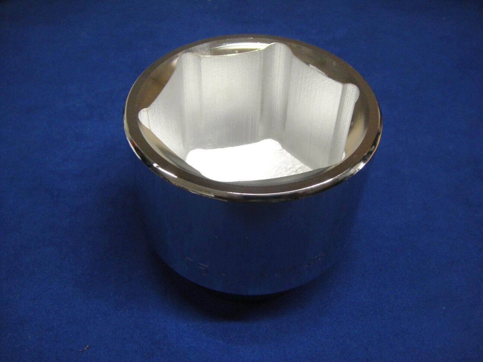 Unior 75mm Socket 1'' Drive Hexagon 6p 6 Point 199/1