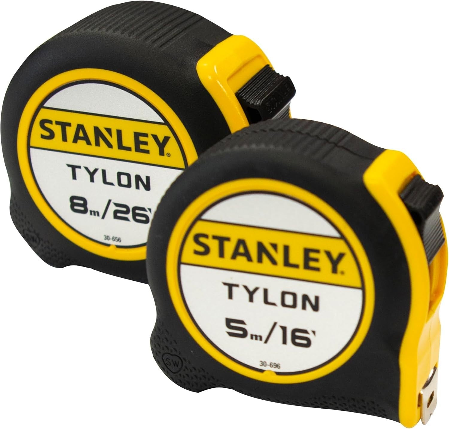 Stanley Tylon TWIN PACK 5m/16ft & 8m/26ft Pocket Tape Measures Coated Blade