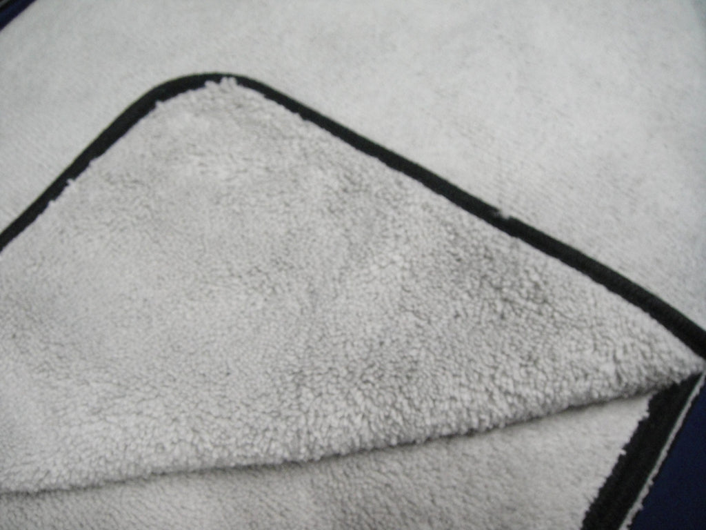 12 x Plush Grey 60cm x 40cm Microfibre Detailing Cloth Wax Buffing Polishing Car