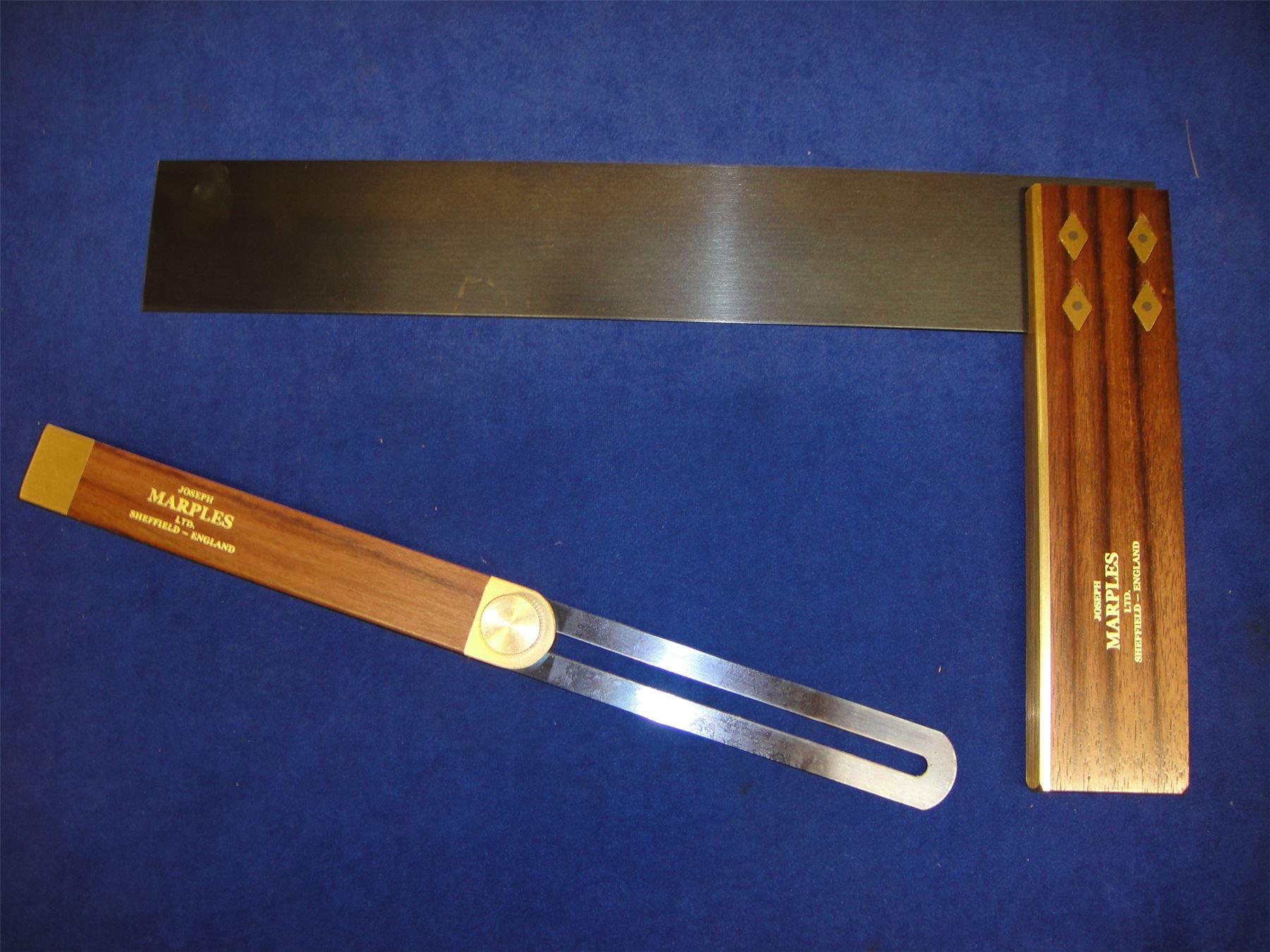 Joseph Marples Carpenters Try Square 12'' 19C & 20H Sliding Bevel 12''