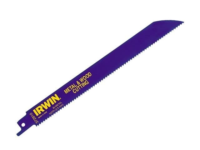 5 x Irwin 610R 150mm Sabre Reciprocating Saw Blade Metal & Wood Cutting Makita DeWalt