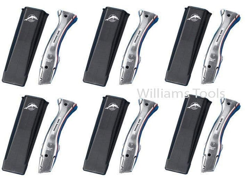 6 x Original Delphin Dolphin Knife Handle & Holster Carpet Fitters Knives Holder
