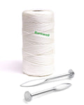 Barnwell 1000ft Braided Nylon String Line - White AND Pair of Footprint Line Pins