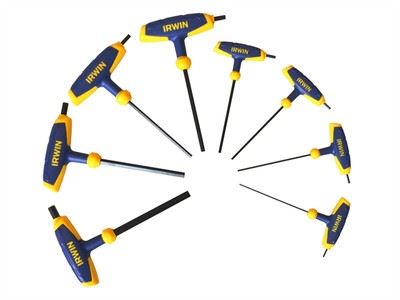 Irwin T Handle Hex Key Set of 8 Metric (2mm - 10mm)