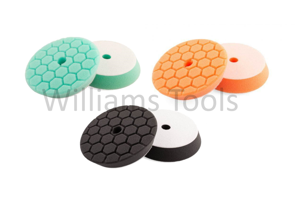 Flexipads 3 x Hex Logic 135mm 5.5'' Pads Kit Orange Green Black