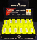 12 x Pairs of Spear & Jackson Bricklayer's Line Block Rubber Green