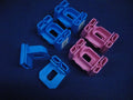 Footprint Blue & Pink Line Corner Brick Blocks Bricklayers