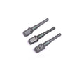 Barnwell Pack of 3 Adaptors 1/2" Square Drive to 1/4" Hex