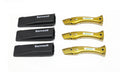 Barnwell Pack of 3 Dolphin Knives and Holster - Candy Gold