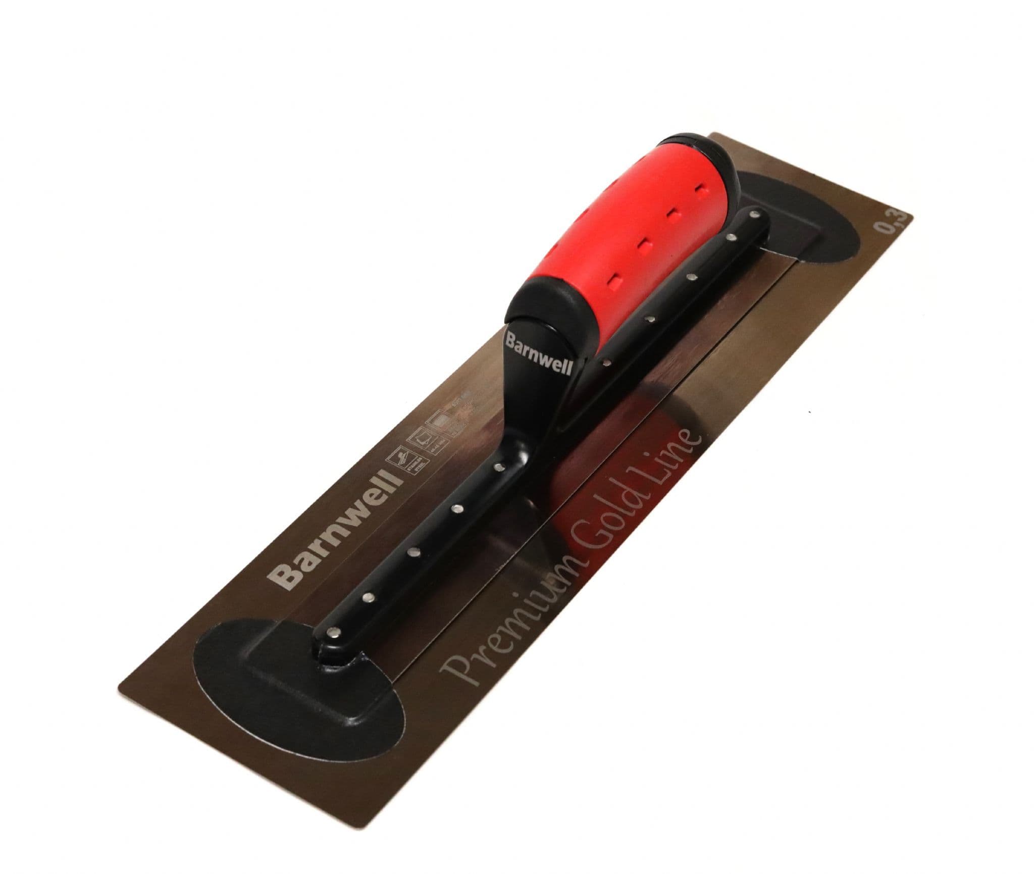 Barnwell Premium Flexi Gold Finishing Plastering Trowel - Rubber Handle