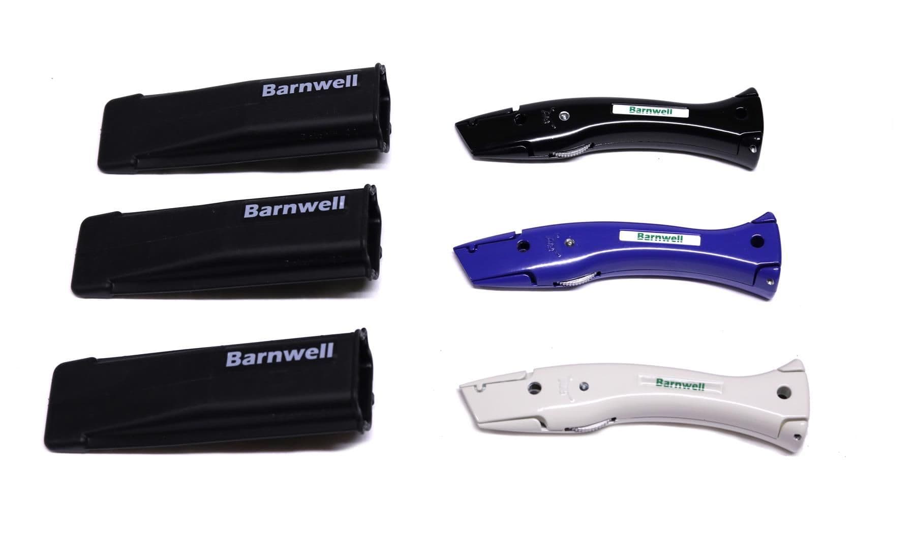 Barnwell Set of 3 Black Blue White Dolphin Knives