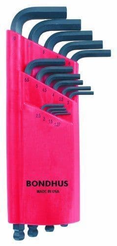 Bondhus ProGuard Ballpoint Long Metric Hex Allen Key Set 15 Ball End Hexagon 10995