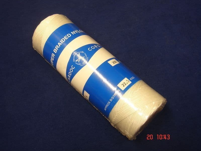 Cardoc Cord Braided Nylon Chalk/Brick Block Line Size A 200m LARGE Roll