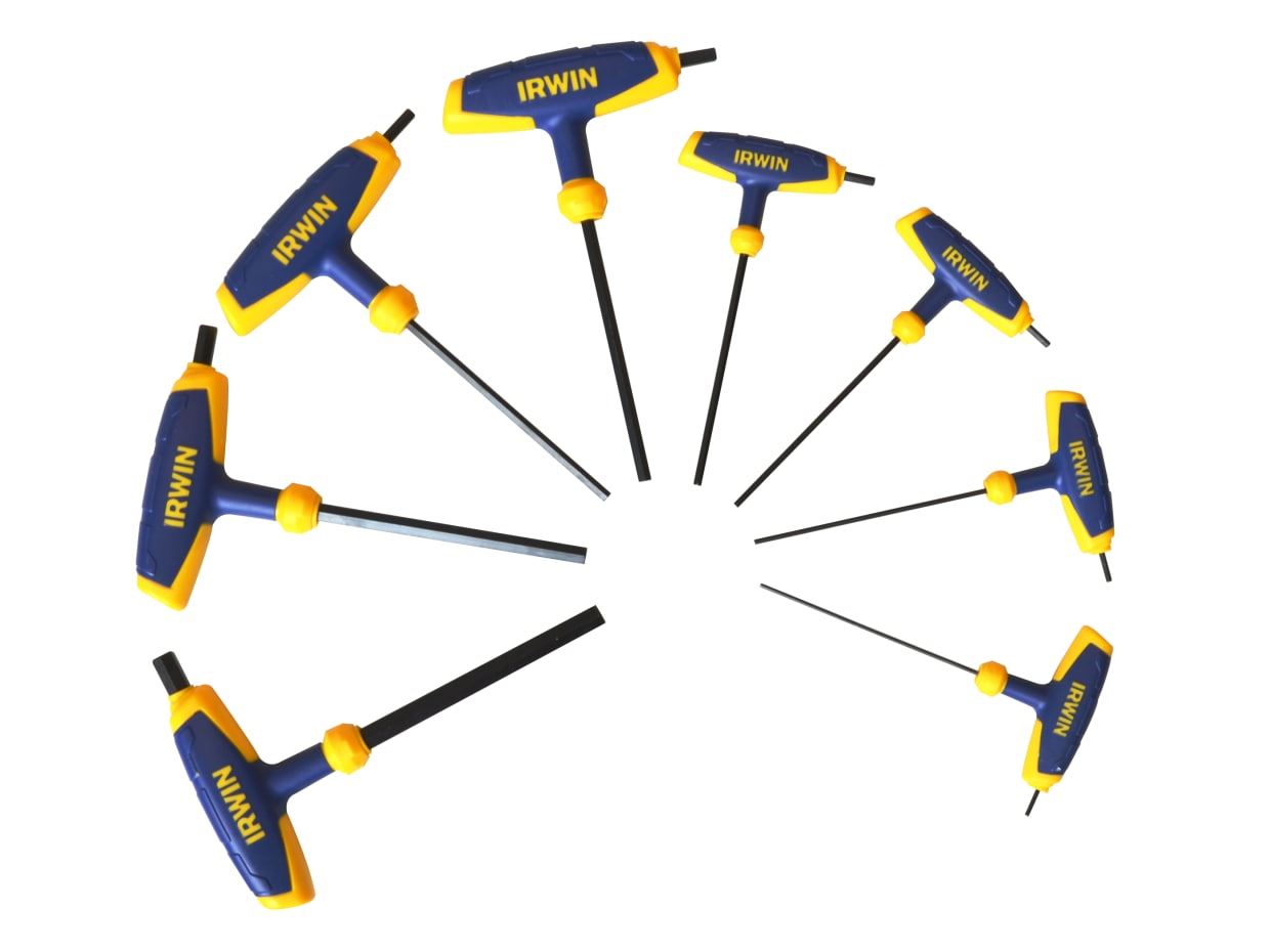 Irwin T Handle Hex Key Set of 8 Metric (2mm - 10mm)