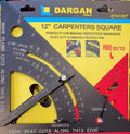 Dargan 12'' Carpenter's Square with Bonus 6'' Square