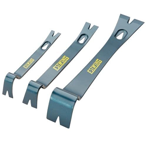 ESTWING 3-Piece Pry Bar Set - 5.5'', 7.5'' & 10'' Nail Pullers PB3PC