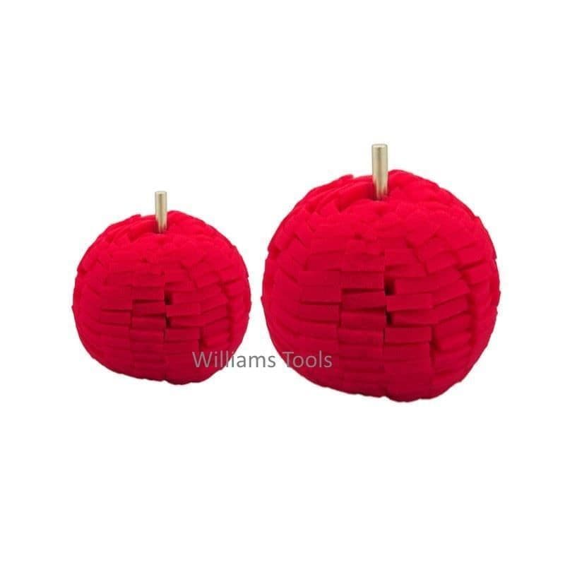 Flexipads 3" 75mm and 4" 100mm Wheel Metal Polishing Ball for Drill KIT Set