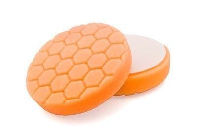 Flexipads Hex Groove Logic 5.5'' 135mm Pro-Detail Orange Medium Heavy Cutting Pad