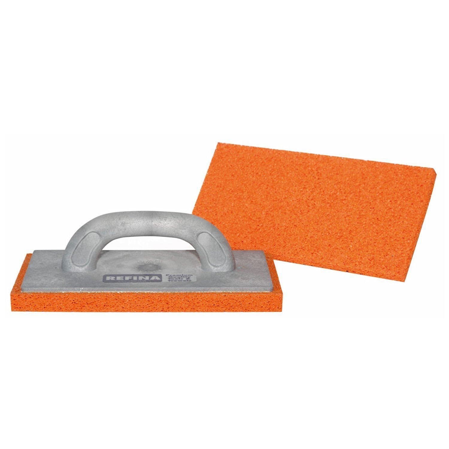 Refina 11'' Sponge Float MEDIUM  Orange Grey Handle 261126