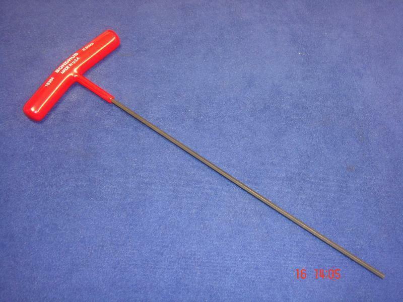 Bondhus Hexagon/Hex/Allen Key T Handle L 180mm 7" (2mm - 10mm)