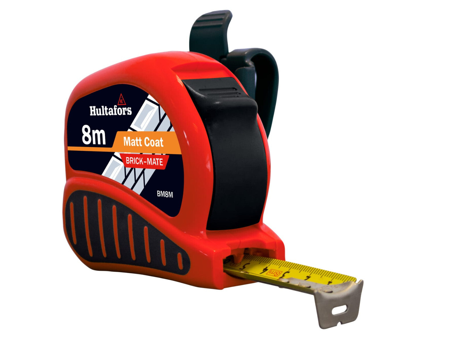 Hultafors/Fisco BrickMate Tape Measure 8m Brick Block Courses 25mm Blade Metric Builders