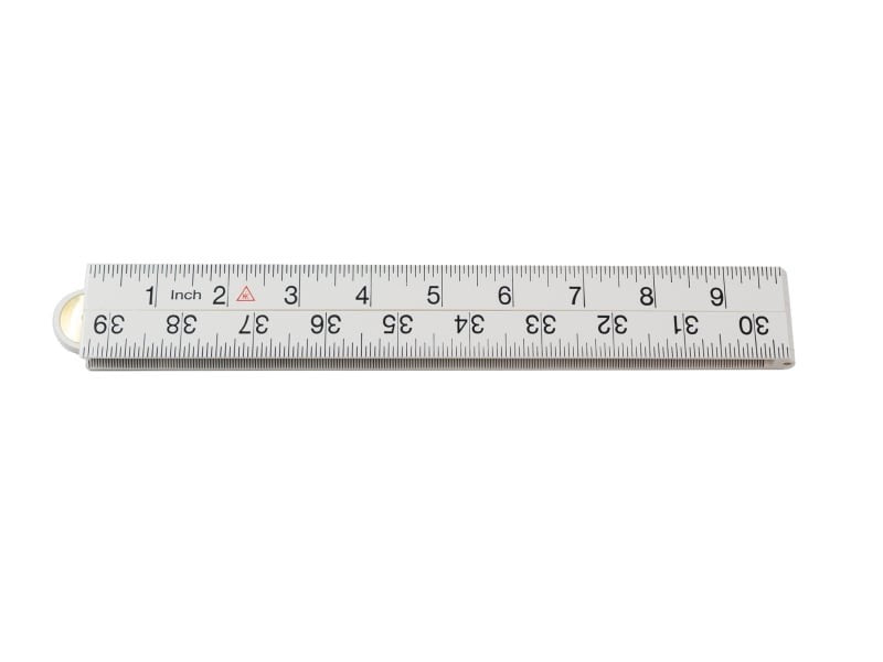 Hultafors/Fisco XFB1ME White Nylon Folding Measuring Rule 1 Metre 1M 3ft 39'' 201512