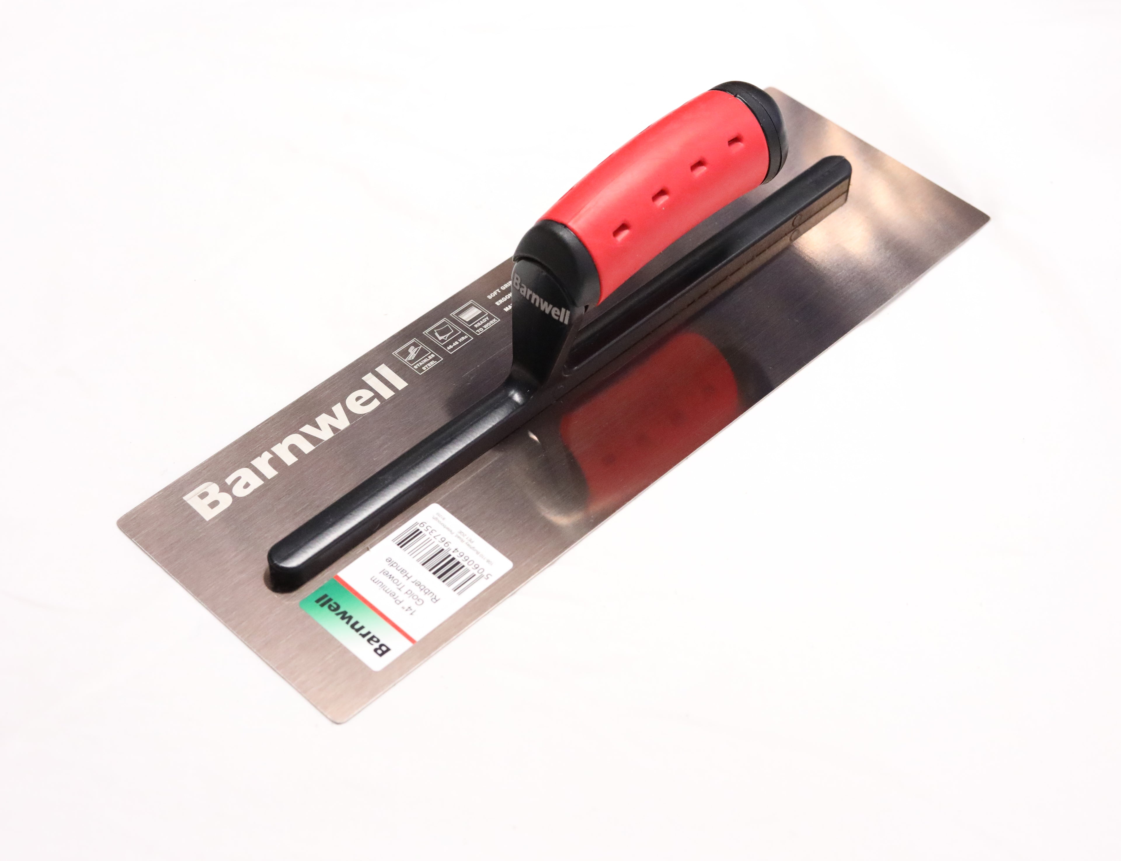 Barnwell Premium STIFF Gold Plastering Trowel Rubber Handle