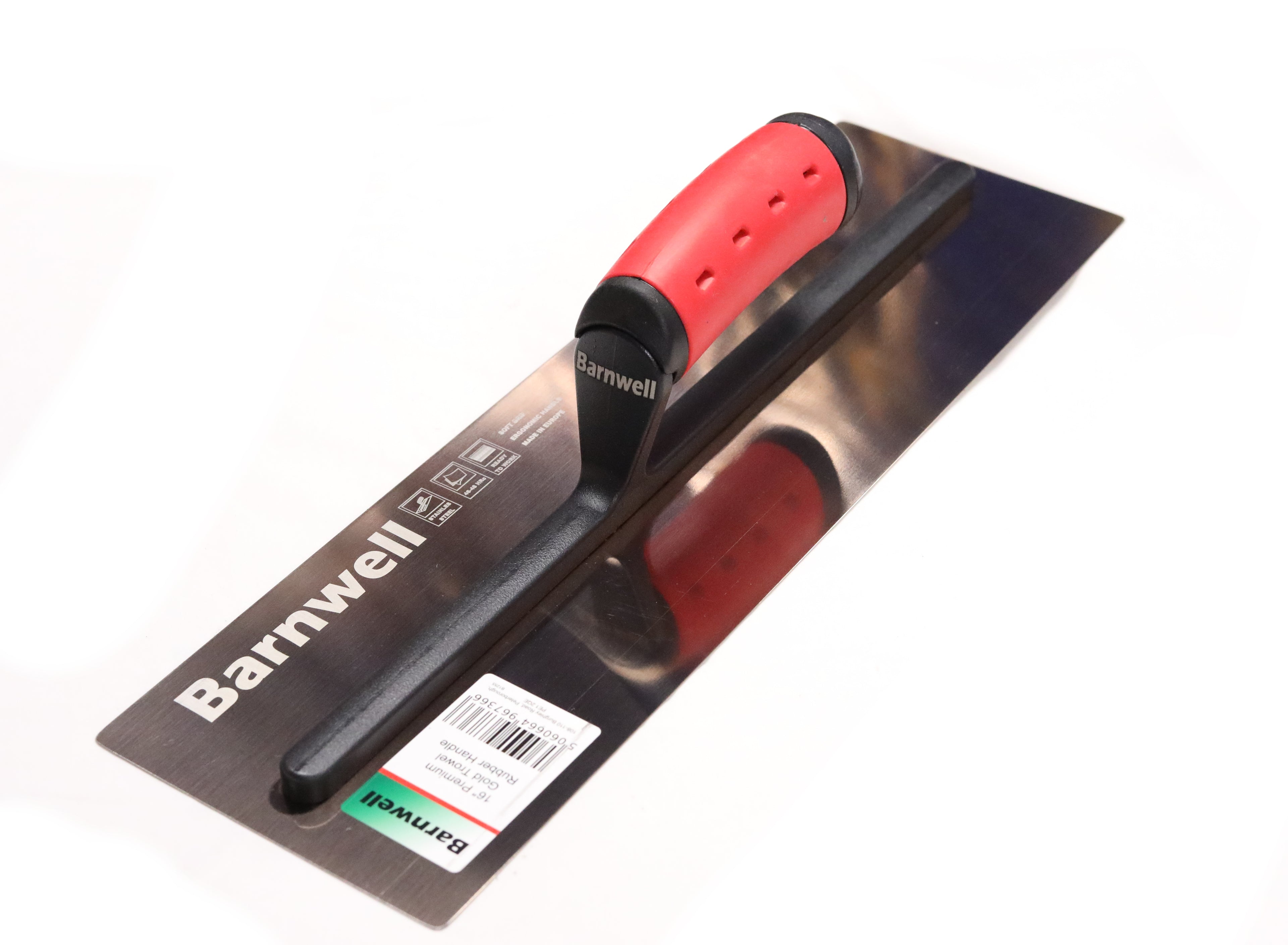 Barnwell Premium STIFF Gold Plastering Trowel Rubber Handle